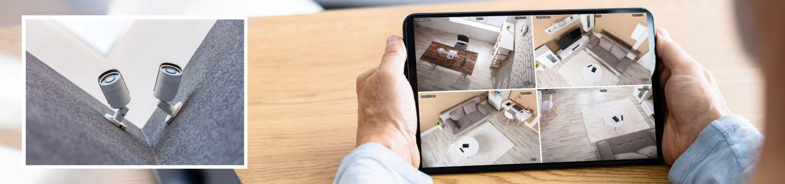 surveillance video camera view